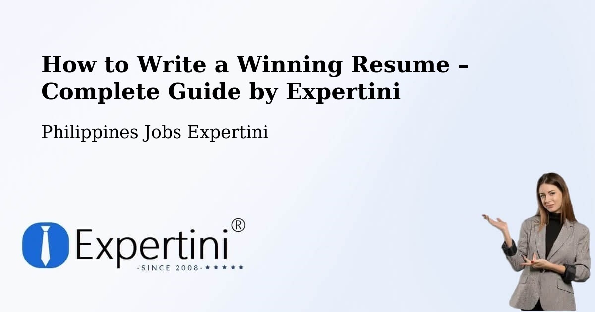 Resume Writing Guide for Job Seekers – Mapalacsiao - Mapalacsiao, Philippines Jobs Expertini